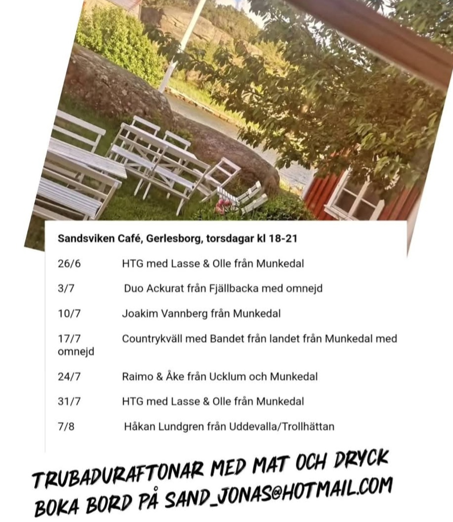 Trubadurafton med mat och dryck